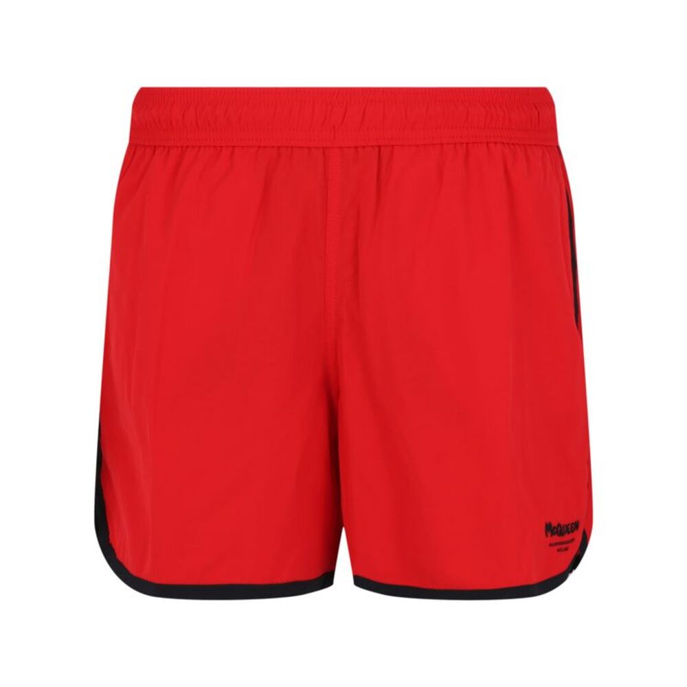 Alexander McQueen Logo Board Shorts Multi Mens